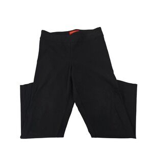 Krazy Larry Womens Black Pull On Ankle Pants Size 8 Stretch Tapered Made in USA